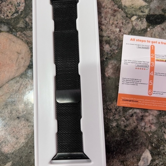 BLACK 40 mm Apple Watch band - Picture 1 of 4